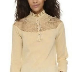 Yellow Free People top size medium